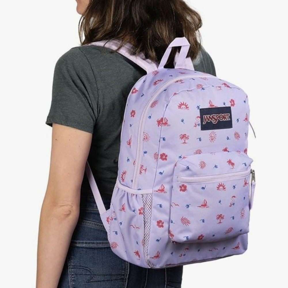 JanSport Cross Town Backpack Lagoon Luau NWT in Original Packaging - Picture 6 of 9